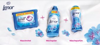 Lenor drei Waschmittel testen