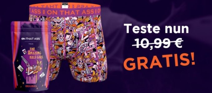Gratis Boxershort für Männer und Jungen